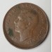 AUSTRALIA 1950 . ONE 1 PENNY . ERROR . HUGE MIS-STRIKE